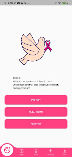 Android application Healthy Breast screenshort