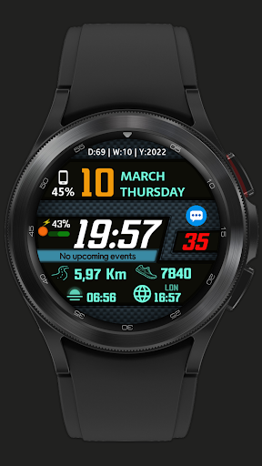 NB010 Digital watch face Screen 2