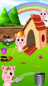赤ちゃん豚のデイケア: 豚のゲーム