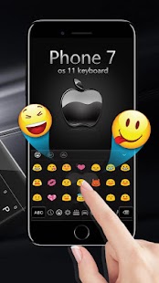 Tastatur für Phone 7 Schwarz Screenshot
