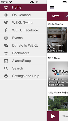 WEKU App Screen 3