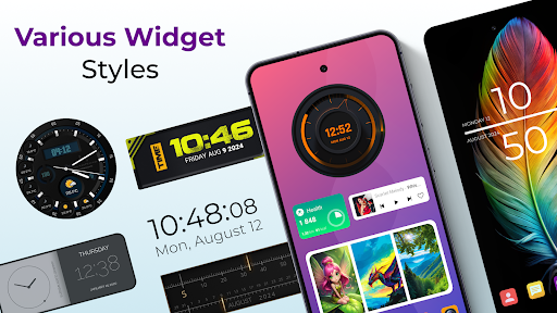 Screenshot of Android Clock Widgets