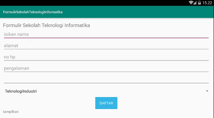 Formulir Sekolah Teknologi Inf - 1.0 - (Android)