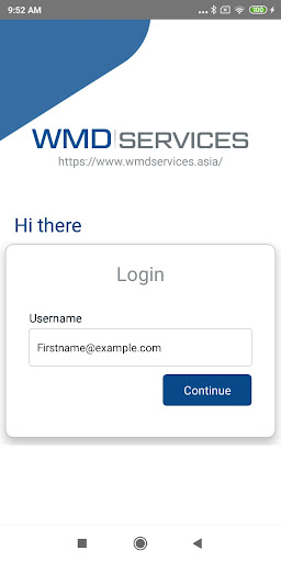 Android application HR WMD Services screenshort