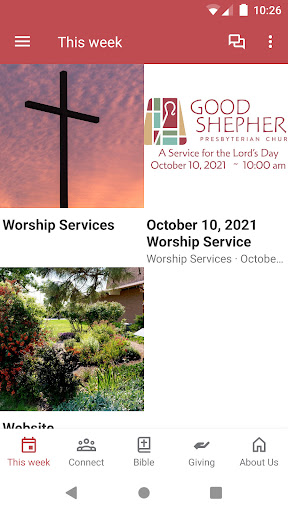 Android application Good Shepherd Presbyterian screenshort