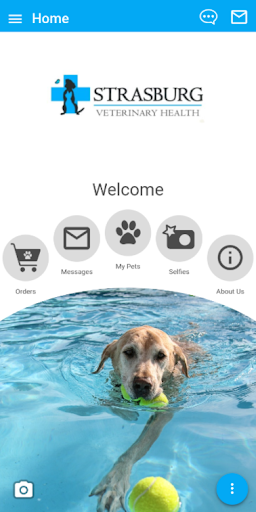 Android application Strasburg Veterinary Health screenshort