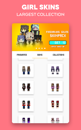 Android application Girl Skins screenshort