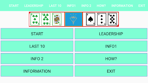Android application Brain Card Game - Find12x 4P screenshort