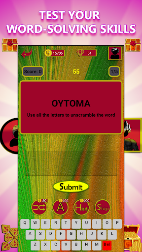 Anime: Unscramble Word Screen 3