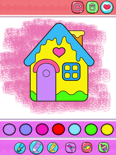 Glitter House Colouring Book Screen 3