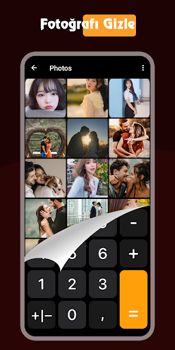 Fotoğrafı, Videoları Gizle ekran görüntüsü