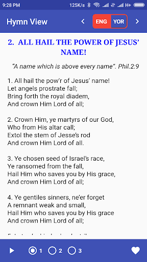 TAC Hymns Screen 2