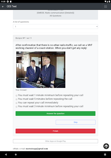 GMDSS. Radio communication CES