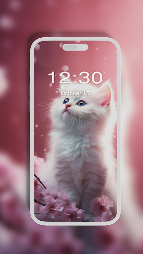 Cute Kitten Wallpaper Screen 2