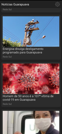 Android application Notícias Guarapuava screenshort