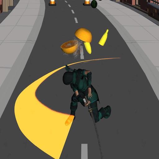 Ninja Run & Cut Fruit offline logo