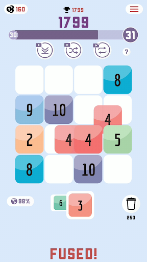 Fused: Number Puzzle Game apkdebit screenshots 2