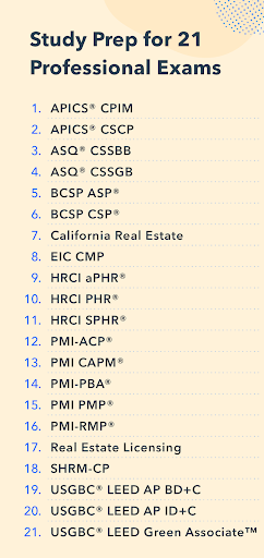 Screenshot of Pocket Prep Professional
