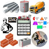 Construction Calculator (Concrete, Steel, Bricks) icon