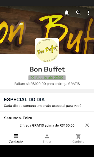 Android application Bon Buffet screenshort