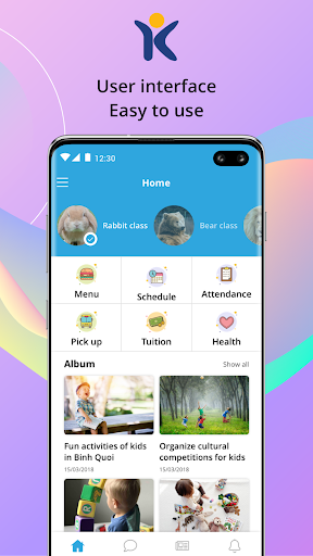 Android application Kindie-Kindergarten Mobile App screenshort