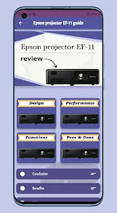 Epson projector EF-11 Guide
