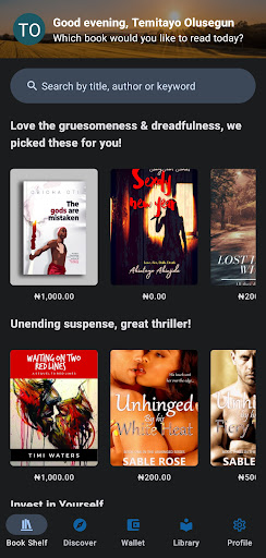 Android application Litireso - Read African books screenshort
