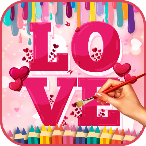 Lovely Hearts Coloring Book logo