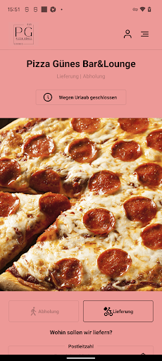 Android application Pizza Günes Bar&Lounge screenshort