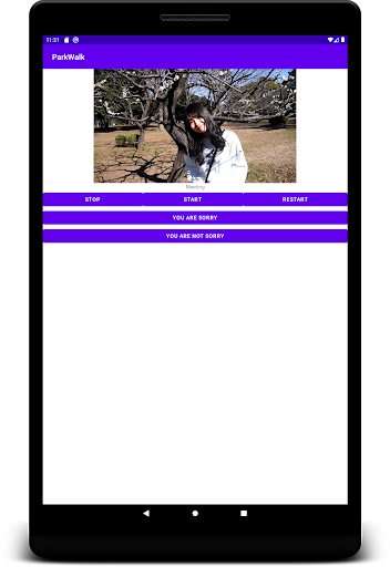 Park walk with a japanese girl Screen 3
