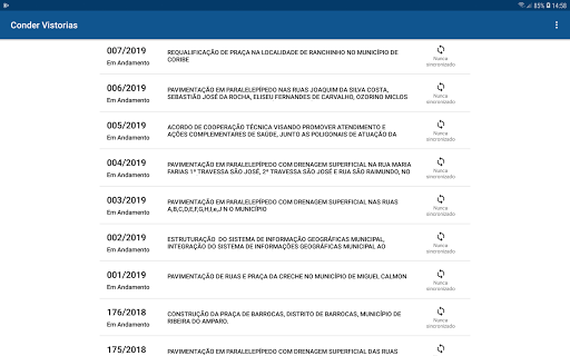 CONDER Vistorias Screen 2