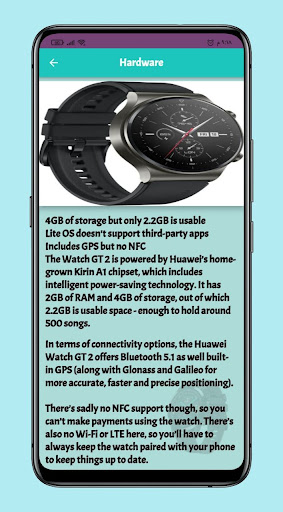 huawei gt 2 watch Guide Screen 2