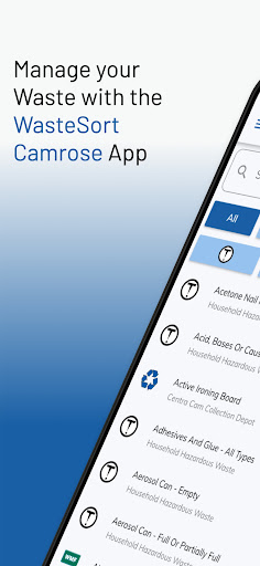 Android application WasteSort Camrose screenshort