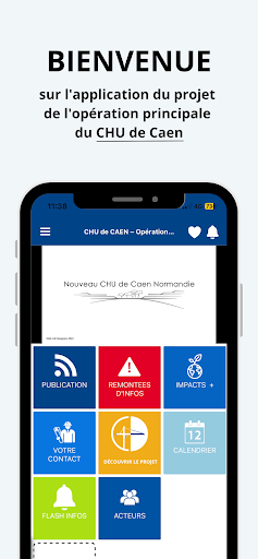 Android application CHU CAEN Opération Principale screenshort