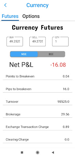 Android application Bharat Brokerage Calculator screenshort