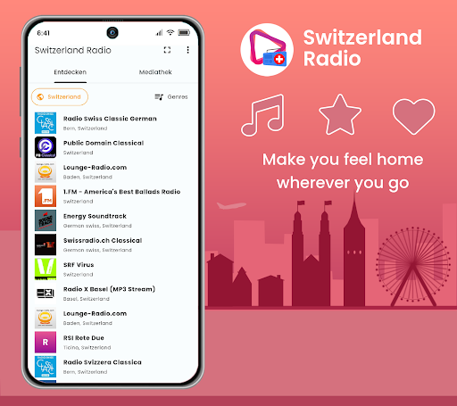 Android application Switzerland Radio screenshort