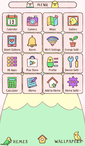 Budgerigar Theme Screen 2