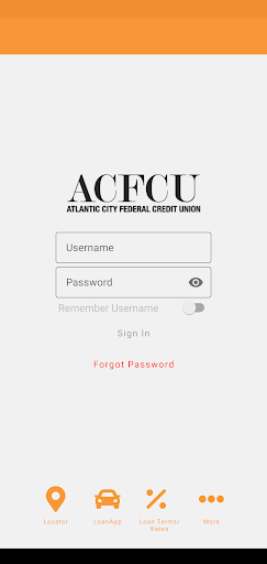 Android application Atlantic City FCU screenshort