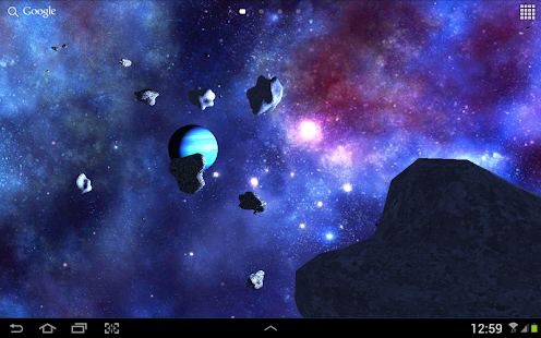 Asteroid 3D Live Wallpaper Screenshot