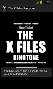 X Files Ringtone unofficial