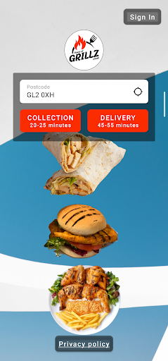 Android application House Of Grillz screenshort