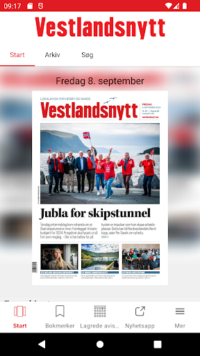 Android application Vestlandsnytt eAvis screenshort