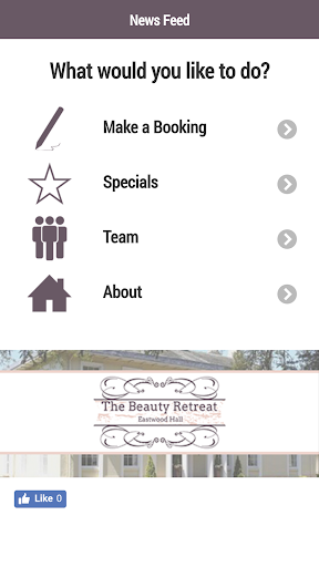 Android application The Beauty Retreat EH screenshort
