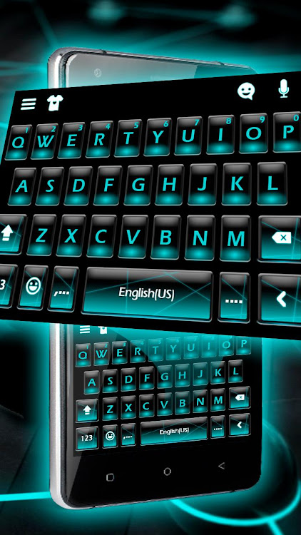 Blue Neon Fonts Tech Beam Keyb - 8.7.1_0619 - (Android)