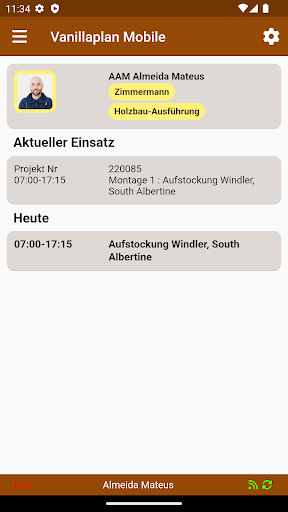 Android application Vanillaplan Mobile screenshort