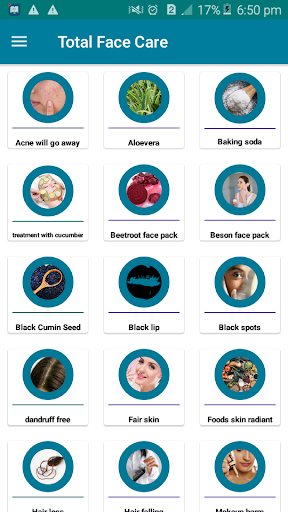 Android application Total Face Care screenshort