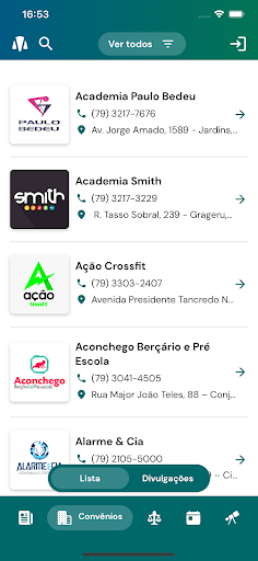Android application Sindjuf/SE screenshort