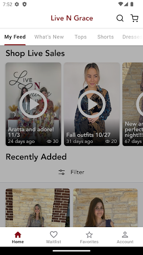Android application Live N Grace screenshort