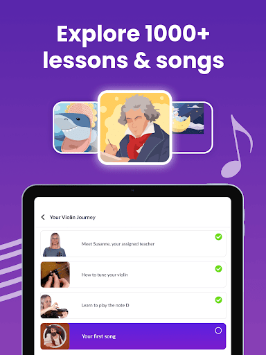 Screenshot of Violin Lessons by tonestro