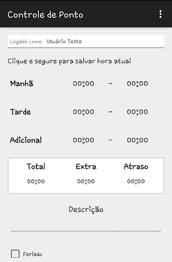 Controle de Ponto Mobile Screen 3